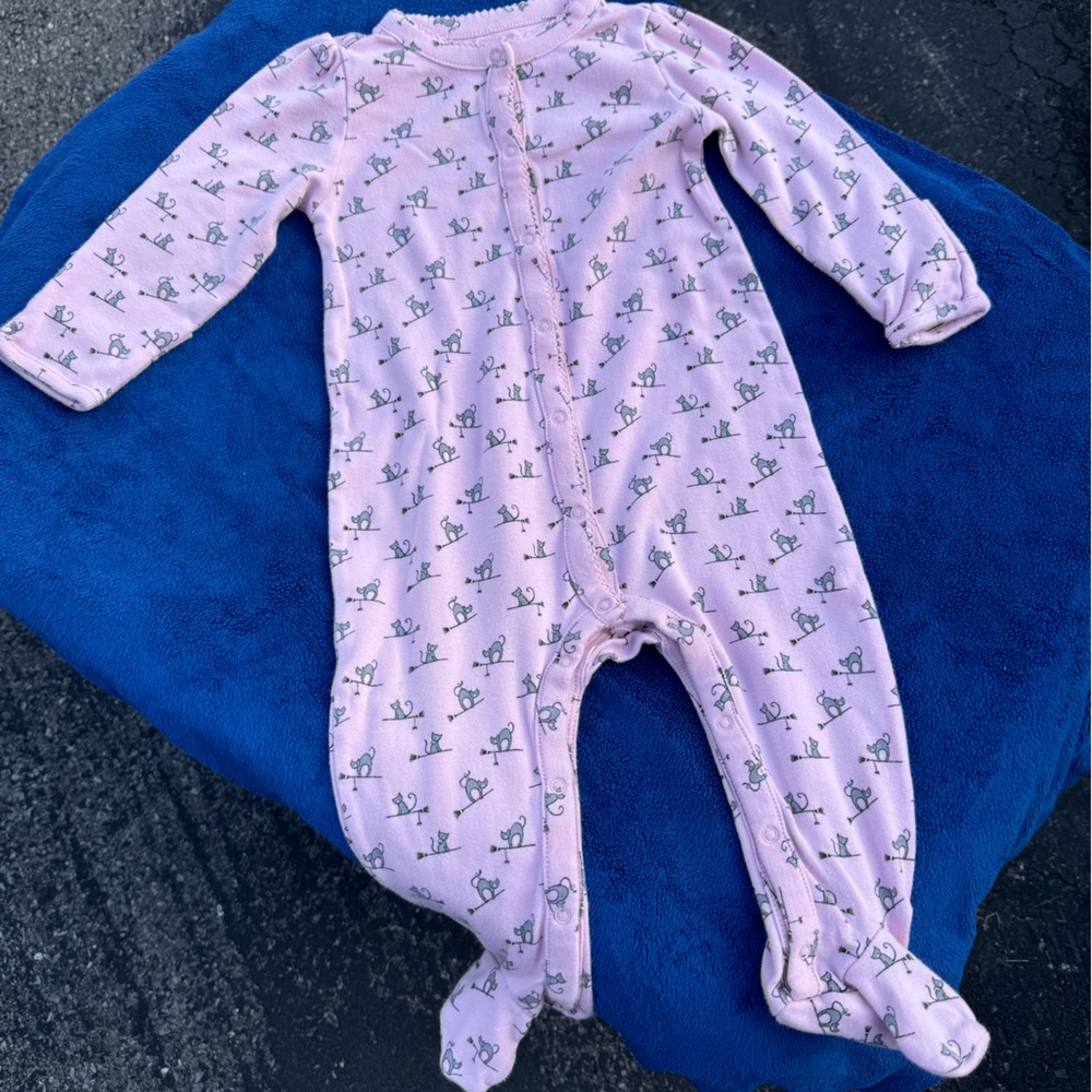 Baby Gap Pink Halloween Footed Sleeper